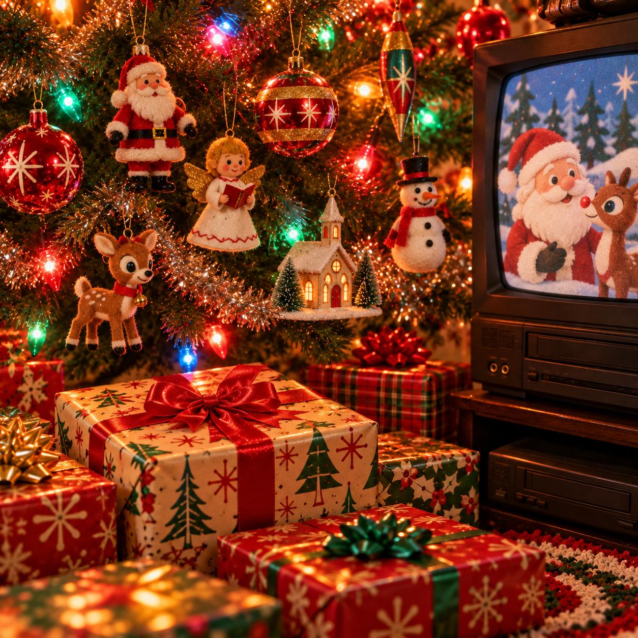 Tinsel Time Capsule private holiday lounge